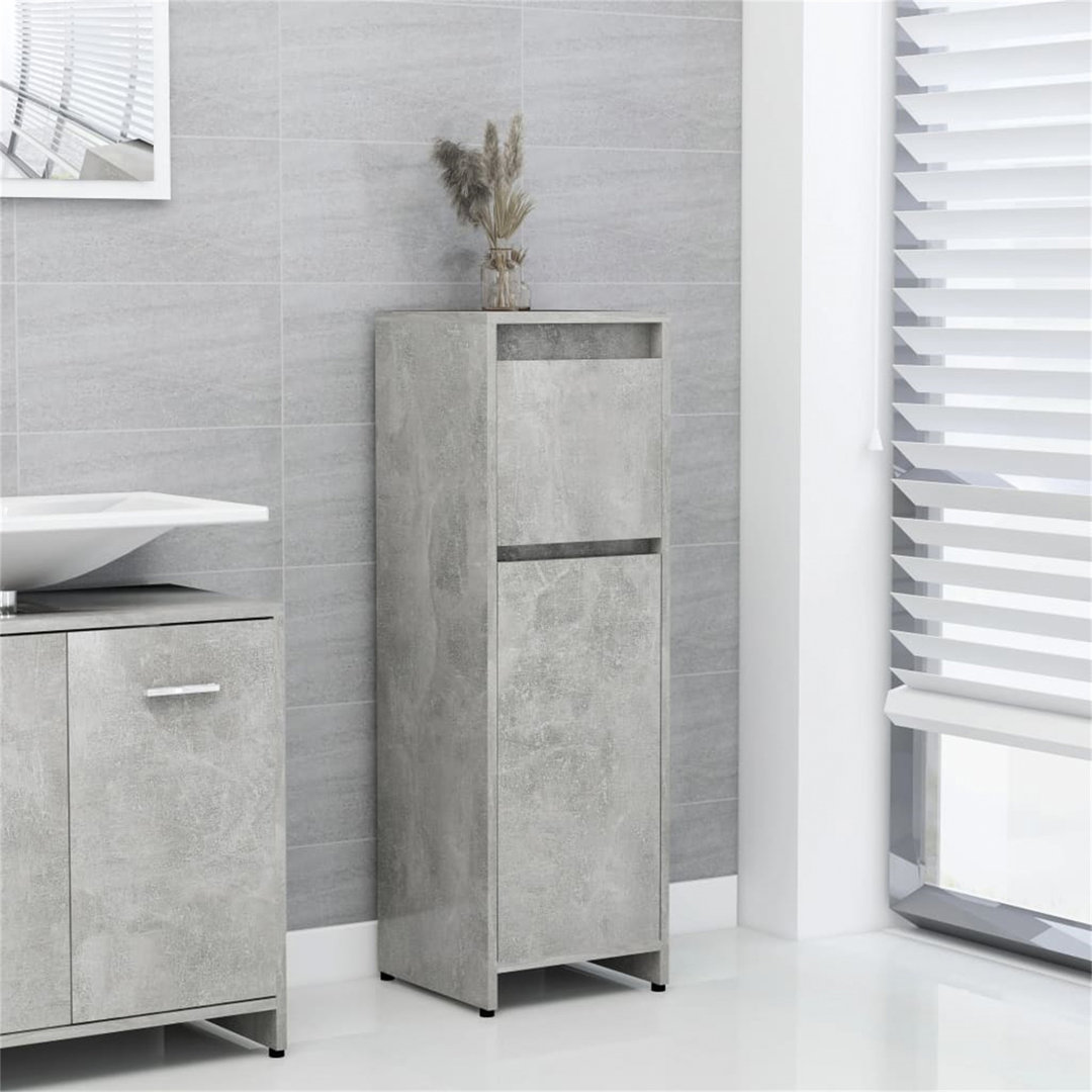 Dorla 30cm W x 95cm H x 30cm D Free-Standing Tall Bathroom Cabinet