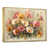 Toile avec cadre flottant or