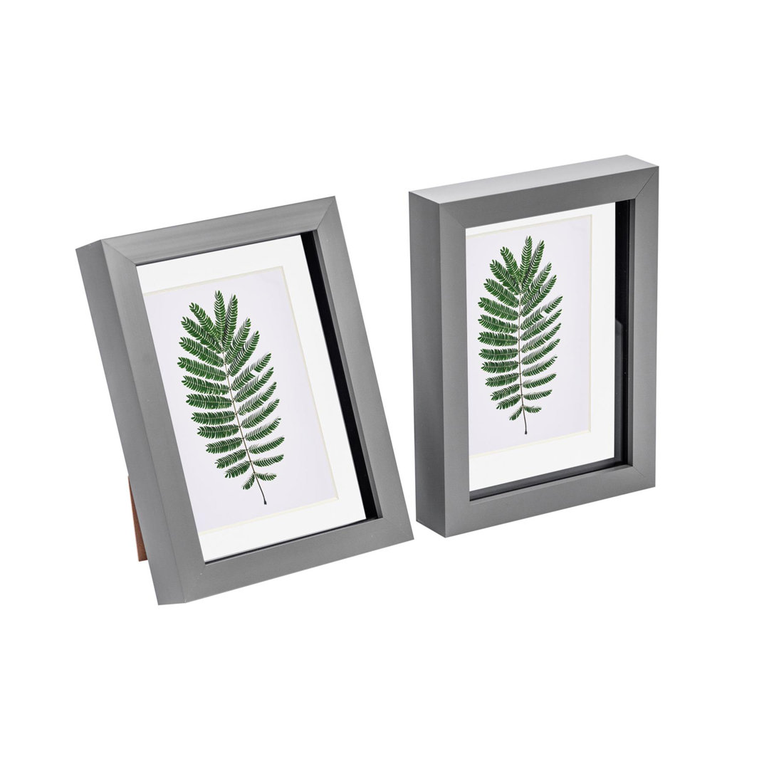 Nicola Spring - 3D Box Photo Frames - 5 x 7" with 4 x 6" Mount
