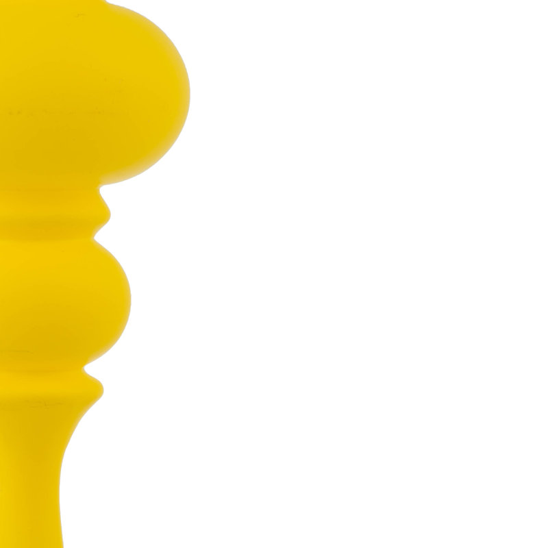 7" 4-Finish Finial Ornament, Yellow