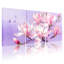 Art floral sur toile tendue, impression de style aquarelle (lot de 3)-3589692