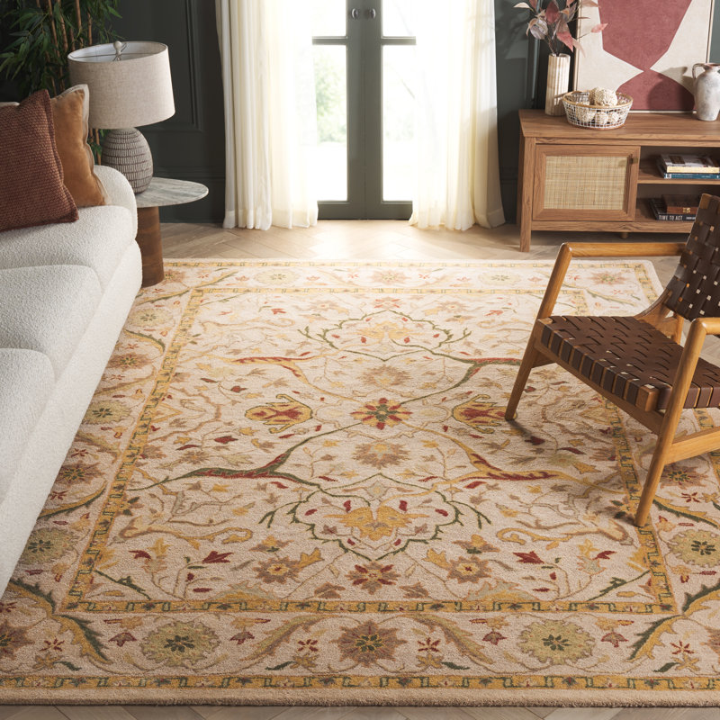 Tapis oriental en laine touffeté à la main Dunbar, Rectangle 8 pi 3 po x 11 pi