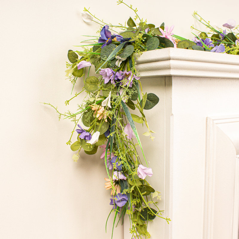 150cm Faux Floral Garland Purples **NEW**