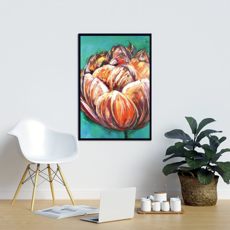 " Abstract Double Tulips Flower "