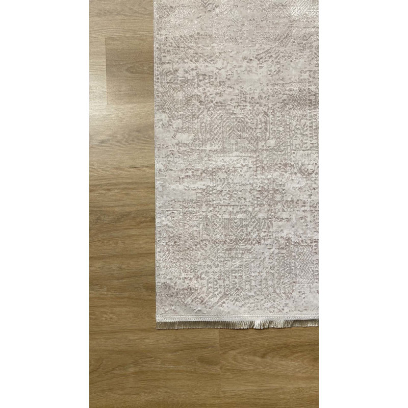 Tapis en coton Tilina avec envers antidérapant, Rectangle 2 pi 7 po x 3 pi 3 po