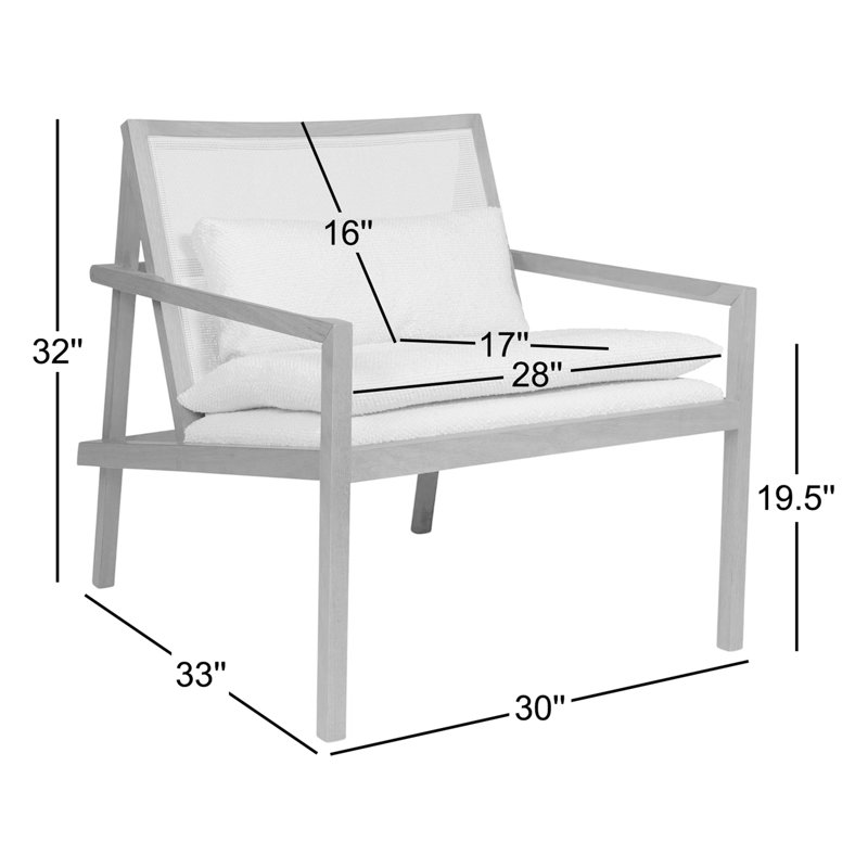 Modern Brazilian Lounge Chair, Black Cotton Blend/Black Frame