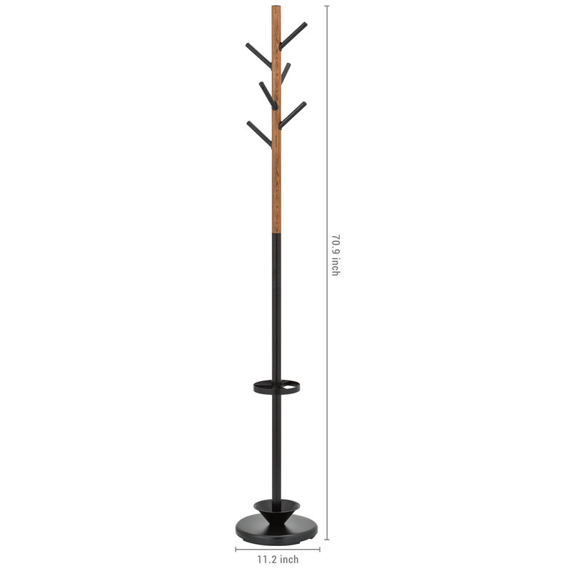 Iron Freestanding Umbrella Stand Coat Rack