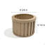 Pot rond Strata MD - Beige brun-293315934