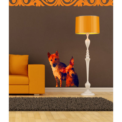 Adhésif décoratif chiens polygonaux