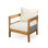 Ensemble de 2 fauteuils club d'extérieur Porto pour le jardin, la piscine et la cour