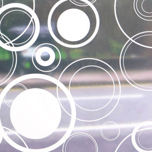 Retro Abstract Non-Wall Damaging Window Decal