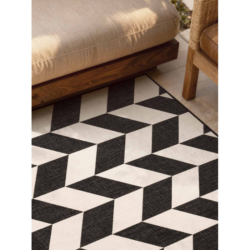 Derriyah Geometric 200cm X 300cm Indoor / Outdoor Area Rug