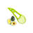 Waloo 3 in 1 Avocado Slicer and Pitter Tool Green Edition