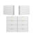 8 Drawers White Dresser for Bedroom - Modern Wood Chest of Drawers, Tall Dresser Organizer for Living Room, Closet, Hallway
