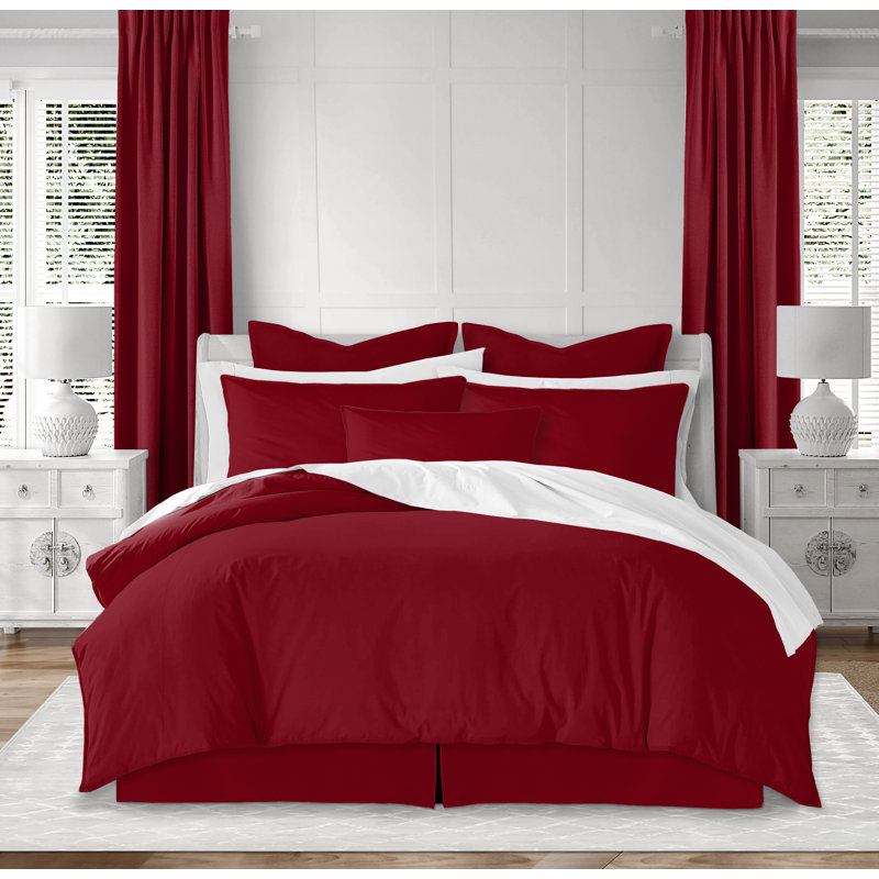 Eastport 2 Piece Comforter Set, Twin/Twin XL Comforter + 1 Standard Sham, White, Cotton
