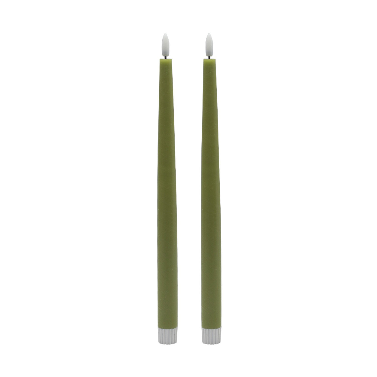 The Party Aisle™ Flameless Taper Candle, Green