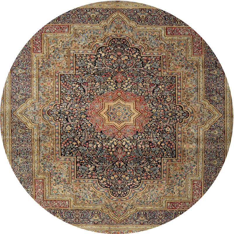 Ceazia Oriental Indoor Rug, Round 3'