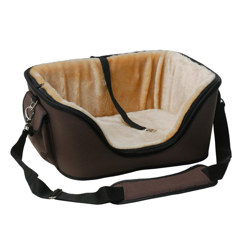 Extra Small Brown Soft Sided Airline Approved Pet Carrier