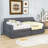 Twin Upholstery Daybed with USB Charging Armrest and Twin Trundle-1517183722