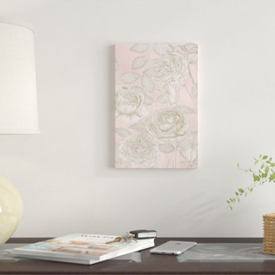 « fleuriing roses ii », impression sur toile
