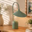 Lampe de table 1 lumière à intensité variable verte