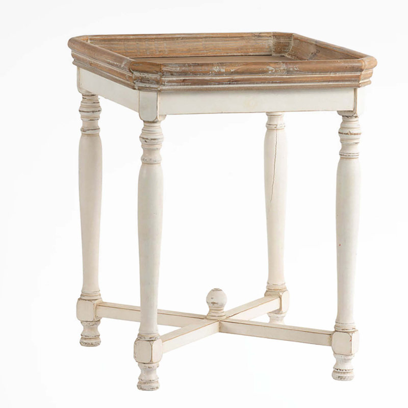 Mccaffery Solid Wood Tray Top End Table
