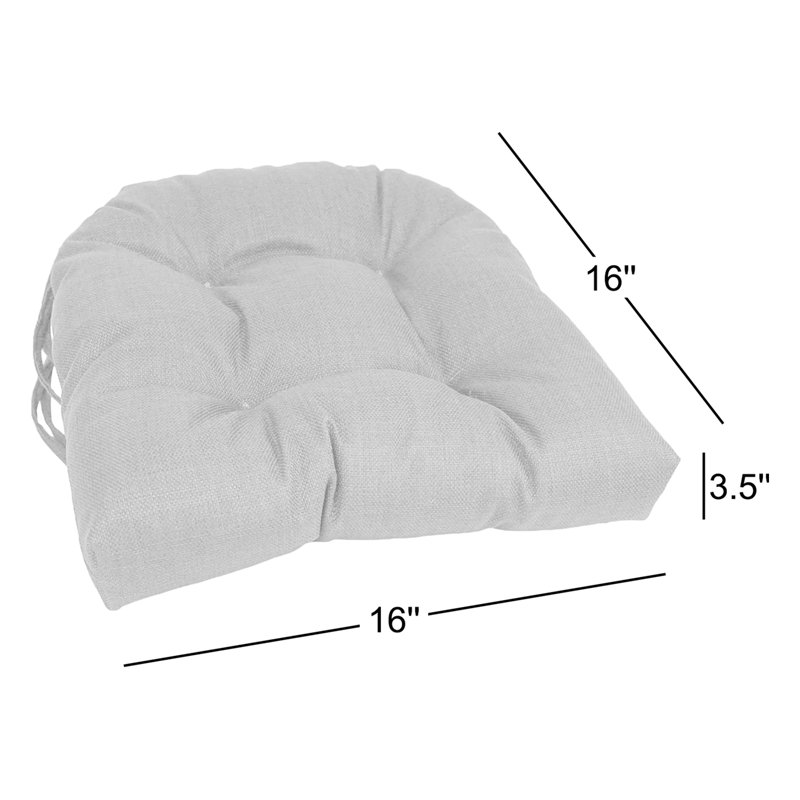 Outdoor 3.5'' Dining Chair Seat Cushion, Lime