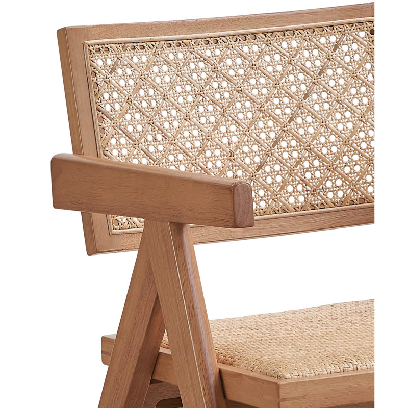 2 chaises avec accoudoirs - couleur naturelle, 2 sièges élégants, élégance décontractée