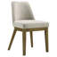 Chaise d'appoint Bryant (brun clair) rembourrée (ensemble de 2)