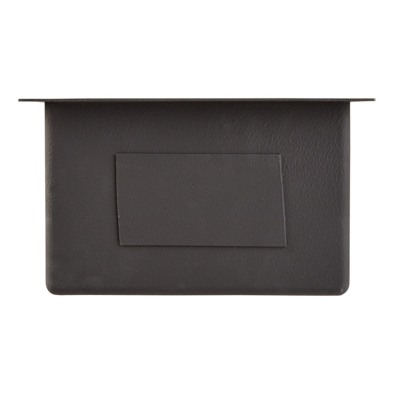 Atlas 15" L Undermount Kitchen Sink, Gunmetal Black