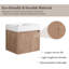 Meuble-lavabo simple 24,07 po avec plateau en résine Freyha