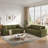 87” Chenille Fabric 2-seater Sofa, Comfy Deep Seat Sofa, Modern Large Loveseat Couch With Wide Armrest& Pillows, Wood Frame Home Sofa Couch For Living Room Apartment-1671716261