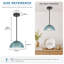 Luminaire suspendu pour comptoir de cuisine 1 lumière, abat-jour en verre texturé l 9,84 po, luminaire suspendu réglable avec auvent pivotant pour îlot de cuisine, salle à manger, chambre à coucher-129859305