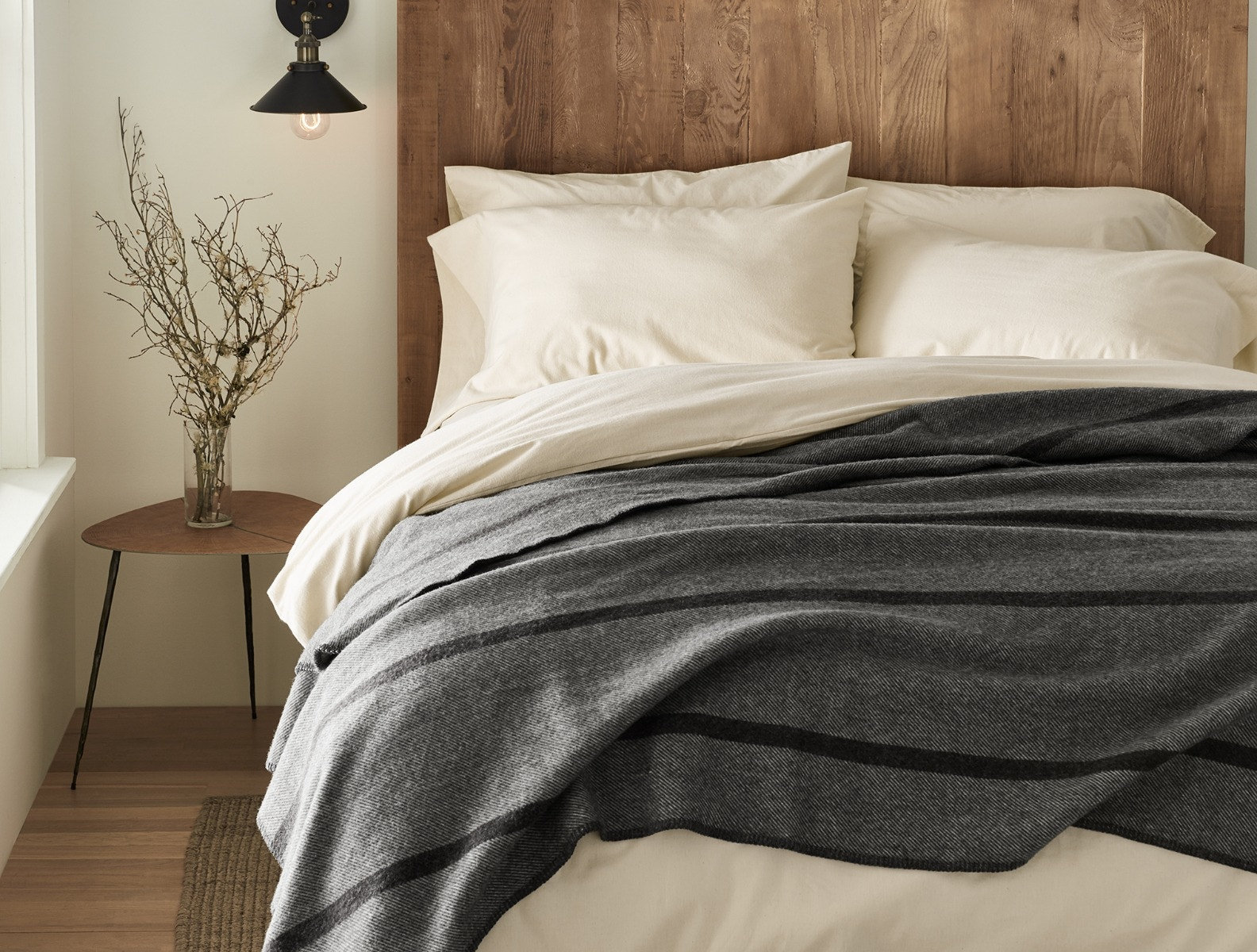 Cloud Organic Cotton Duvet Cover Set, King, Pale Gray Heather