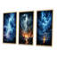 «Lightning Electric Symphony», 3 pièces sur toile-1965527061-1965527060