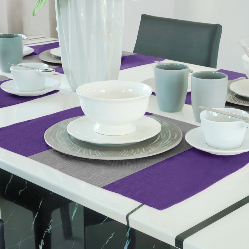 Récapitulatif de 18 po Kansas Cat, Mauve / Gris, Sergé de coton