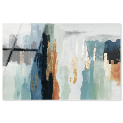 «Descent in Gold II», reproduction d'art sur toile par Art Remedy