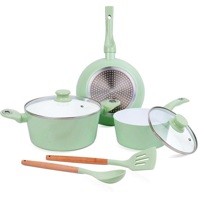 7 - Piece Non-Stick Aluminum Cookware Set