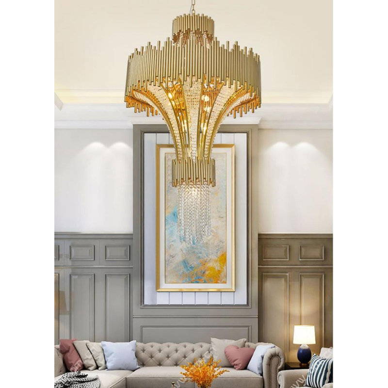 Brassfield 14 - Light Crystal Chandelier