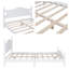 Lit plateforme moderne en bois massif rustique avec support de lattes durable-421656471-421656469