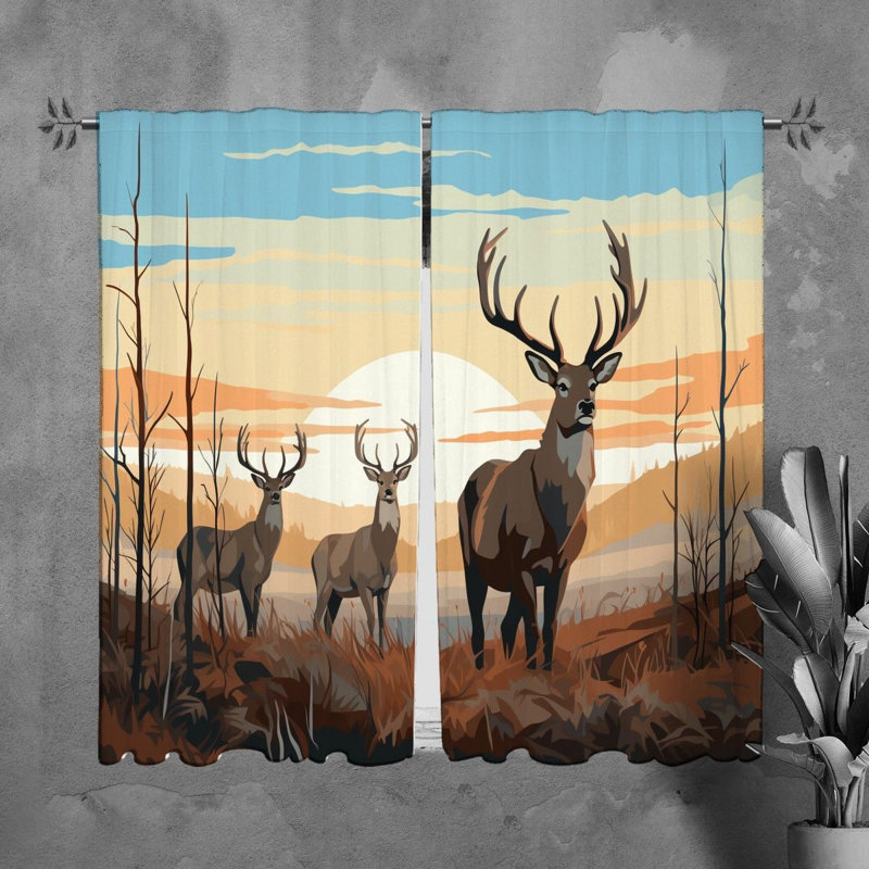 Marthia Room Darkening Curtain Pair, 20" W x 82" L