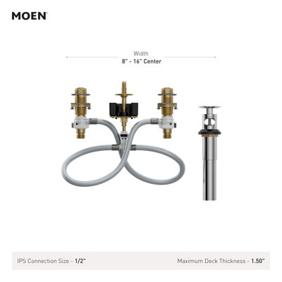 M-Pact Widespread Bathroom Faucet Rough-In Valve