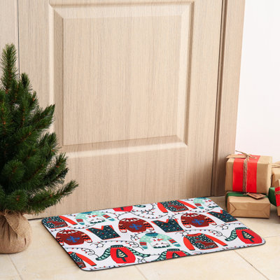 Tapis de porte d'intérieur 24 po x 16 po Andan