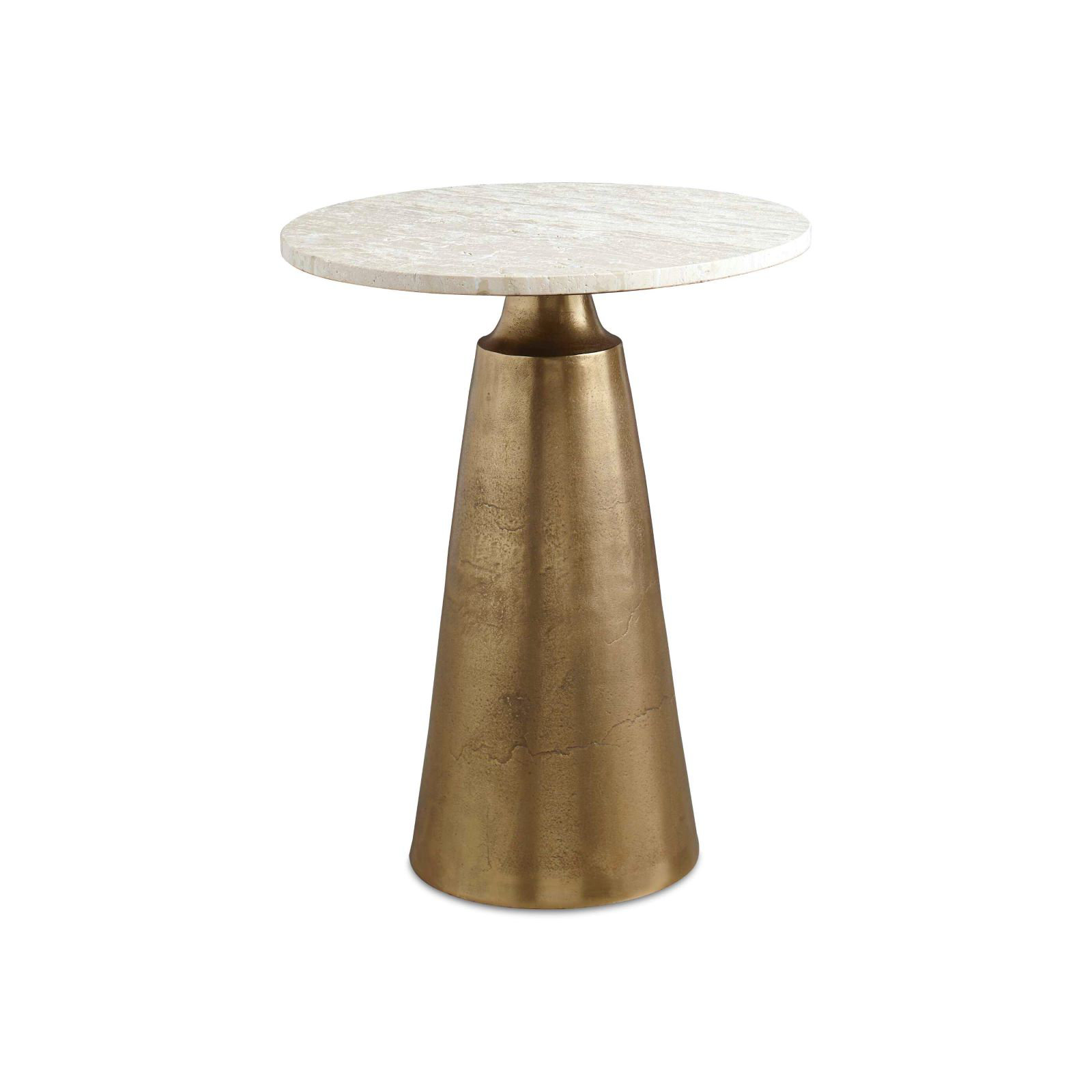 Sumiya Antique Brass Accent Table
