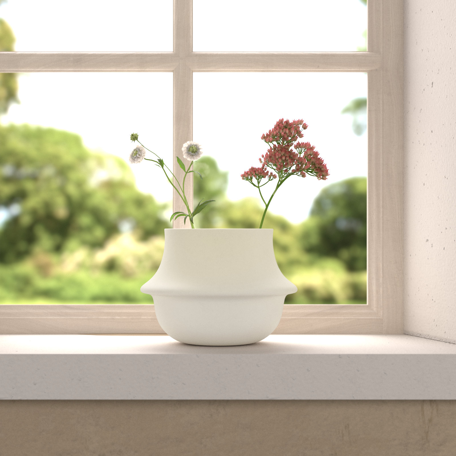 Rudolf 5.5'' Ceramic / Porcelain Table Vase
