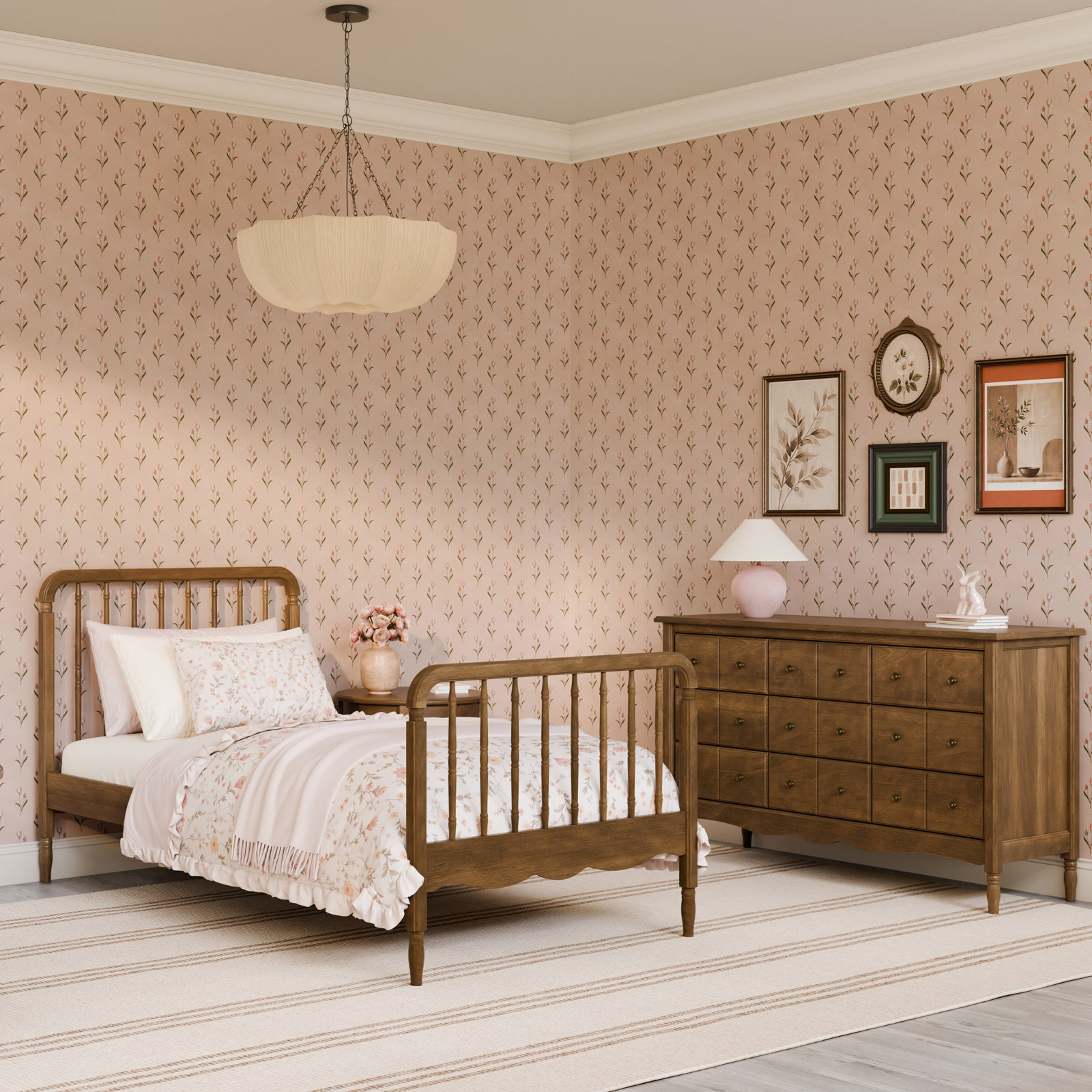 Liberty Bed, Twin, Natural Walnut