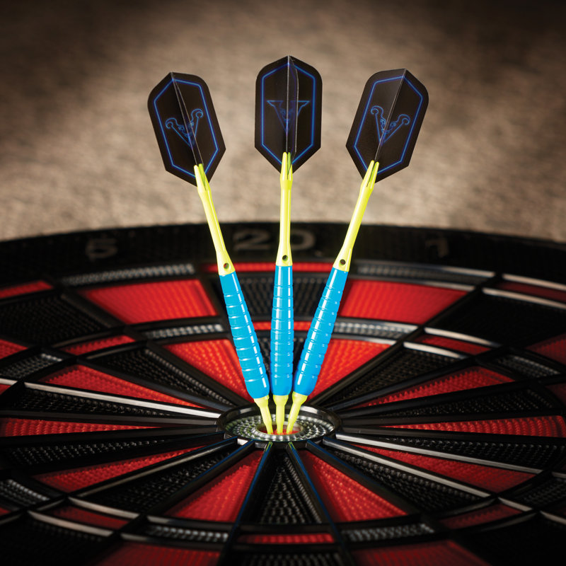 Jeu de fléchettes Viper V Glo, Jaune / Bleu