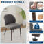 Ensemble de 2 chaises de salle à manger rembourrées avec dossier ergonomique, capacité de charge de 265 lb avec pieds en bois pour la salle à manger-331384014-331384049