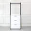 Garde-robe autoportant en bois et métal blanc l 31,5 po Kennyth