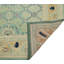Tapis fin fait à la main Chobi Sahar - vert - doré, 9 pi 8 po x 13 pi 5 po